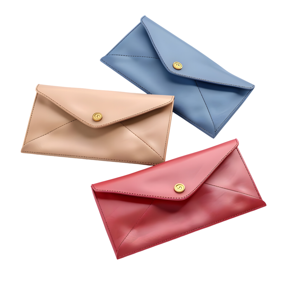 cute envelopes mockup transparent background png