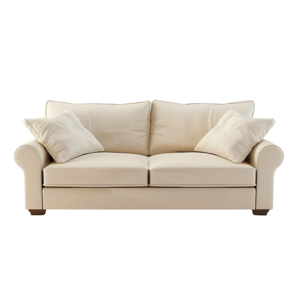 A White Couch On A Transparent Background png