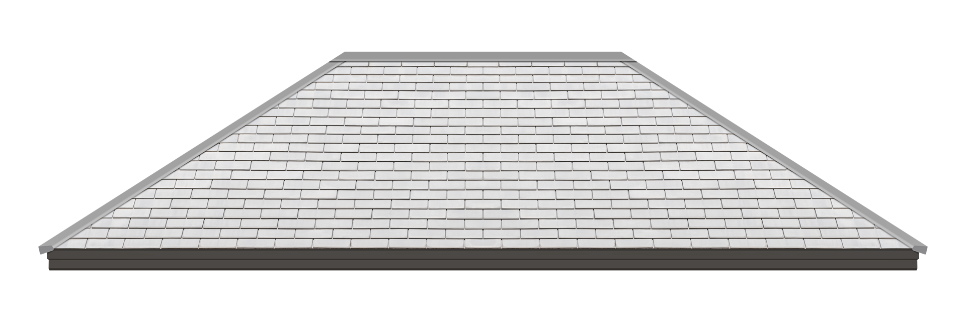 Hip roof with gray tile pattern png