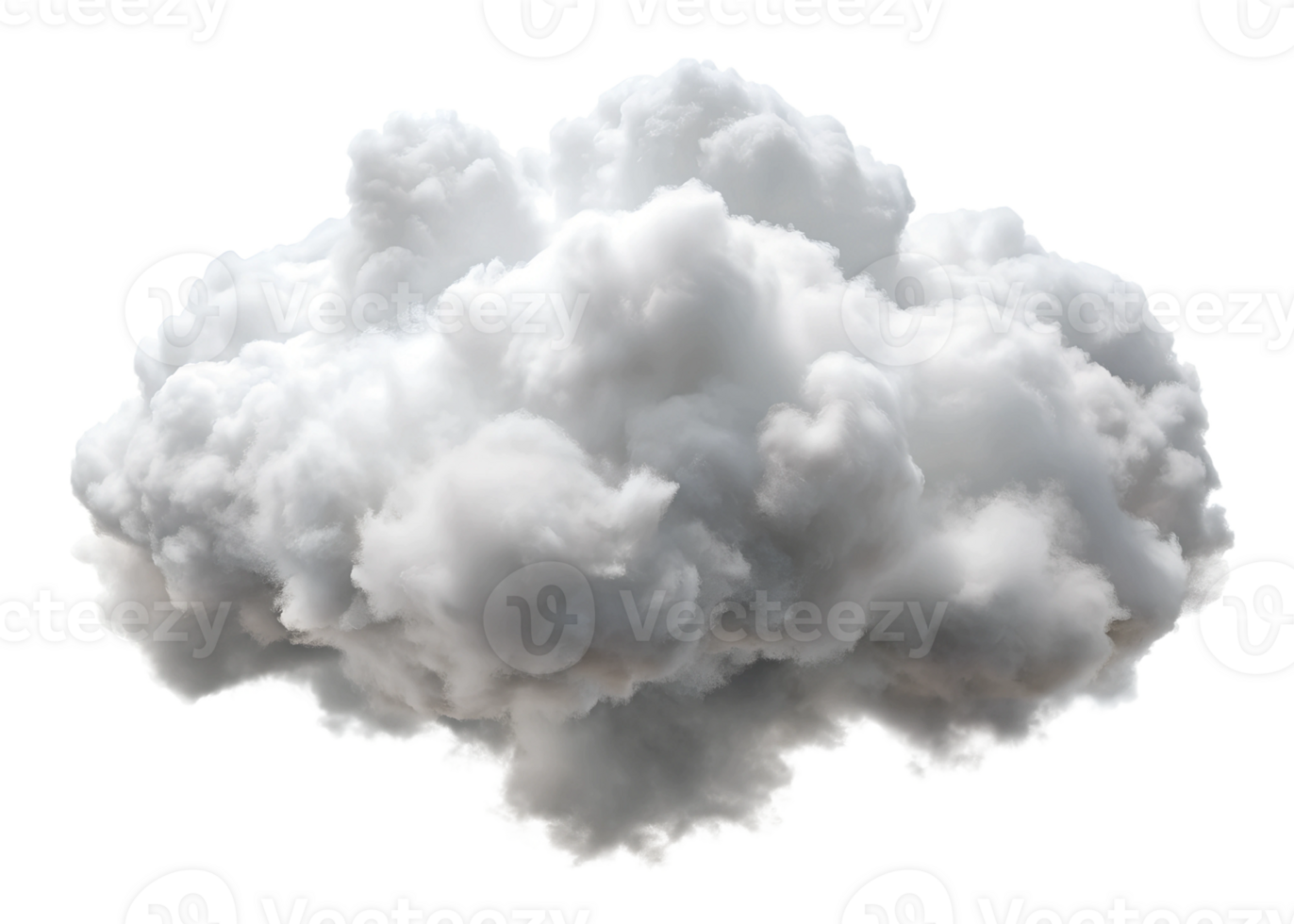 3d rendering style, white cloud atmospheric isolated on a transparent background png