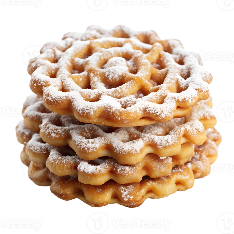 Funnel Cakes. isolated on a transparent background png