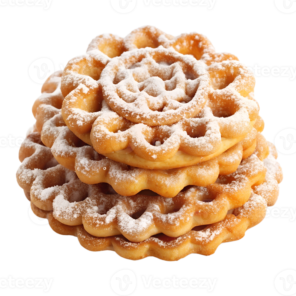 Funnel Cakes. isolated on a transparent background png
