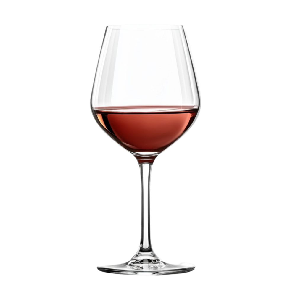 wijn glas met rood wijn Aan transparant achtergrond png