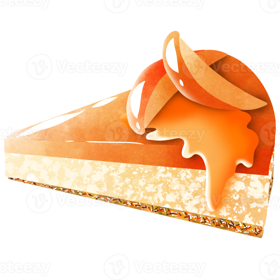 Soft and tender orange cake png