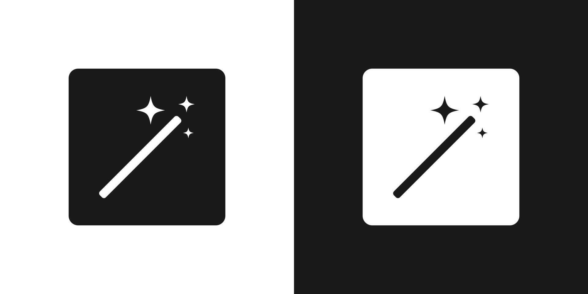 Magic wand tool icon sign. vector