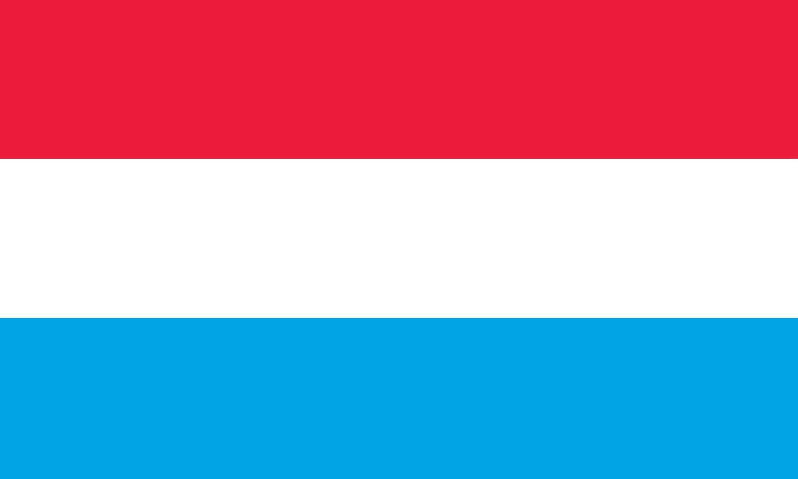 Luxembourg flag design vector