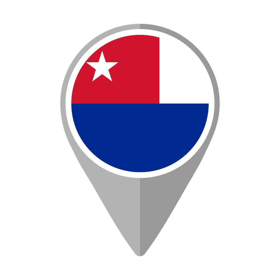 Cuba Flag on Location Pin vector
