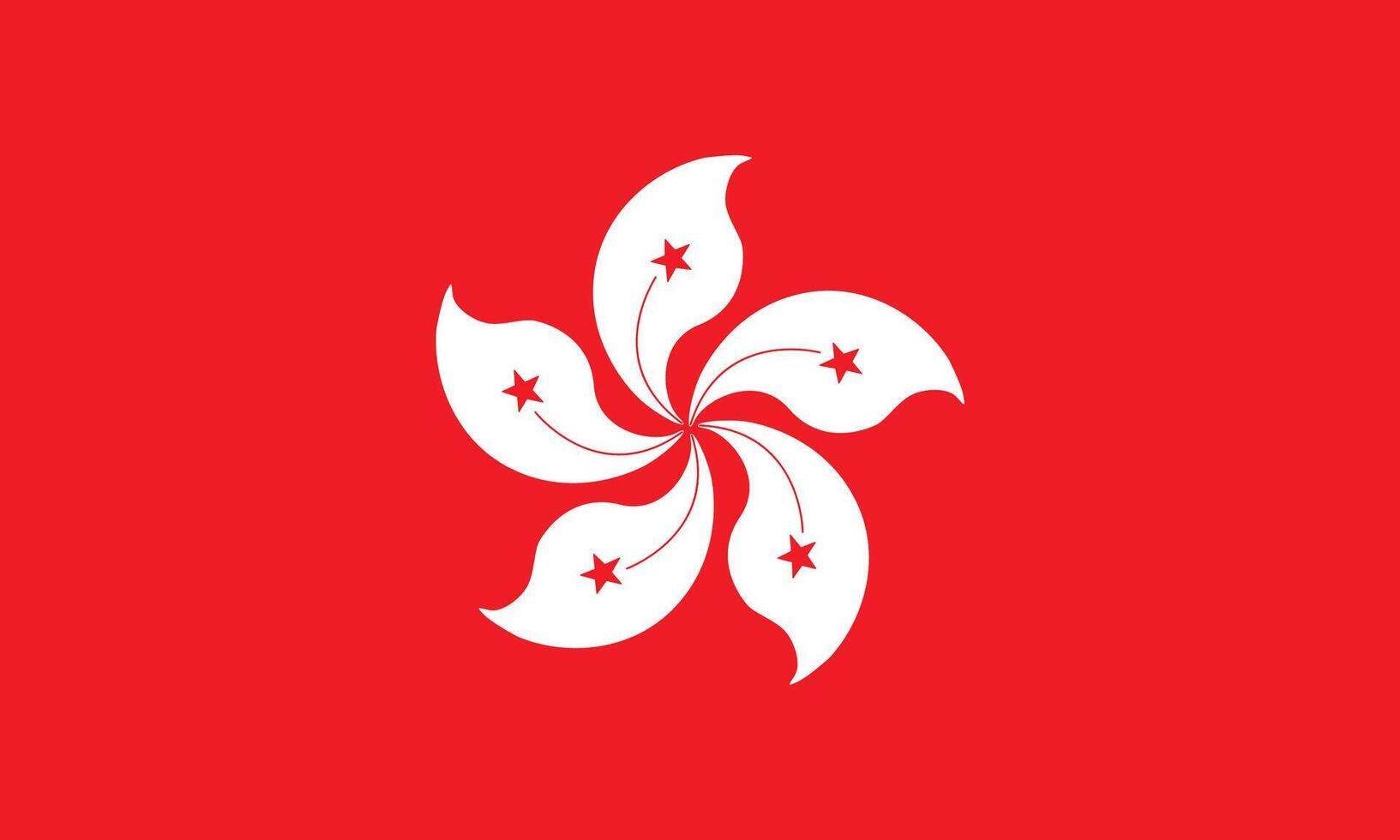 Hong Kong flag national material design Illustration vector