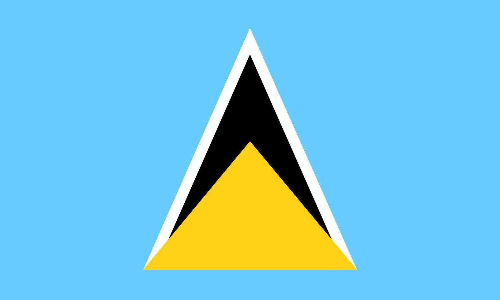 Saint Lucia flag national material design Illustration vector