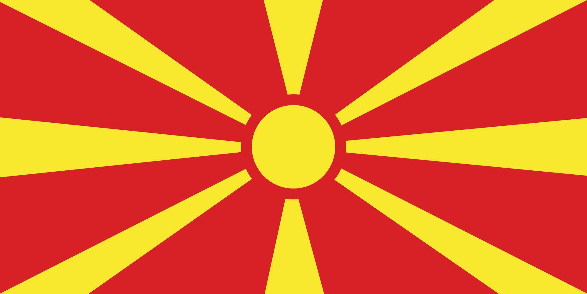 North Macedonia flag design vector