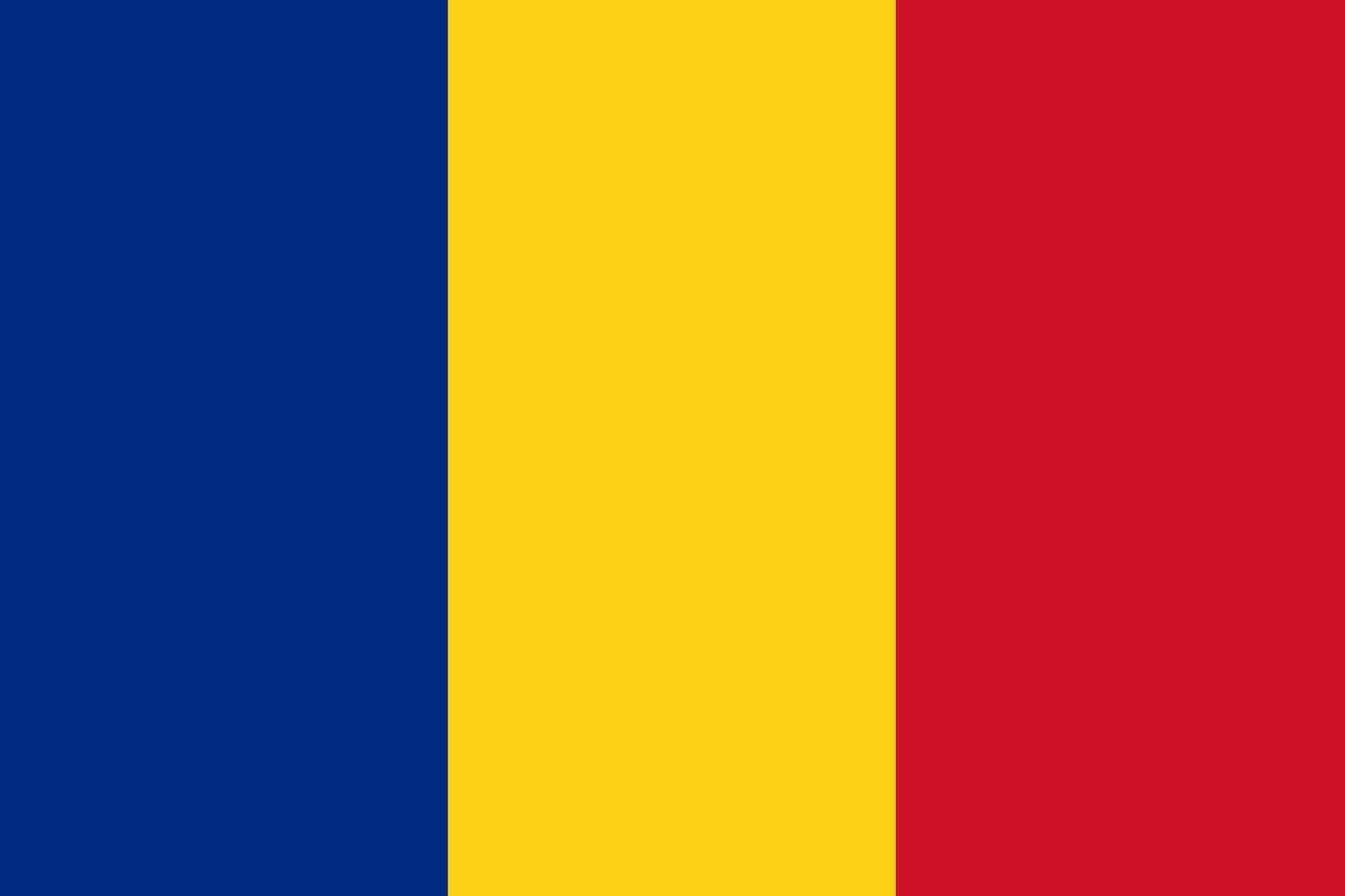 Romania flag design vector