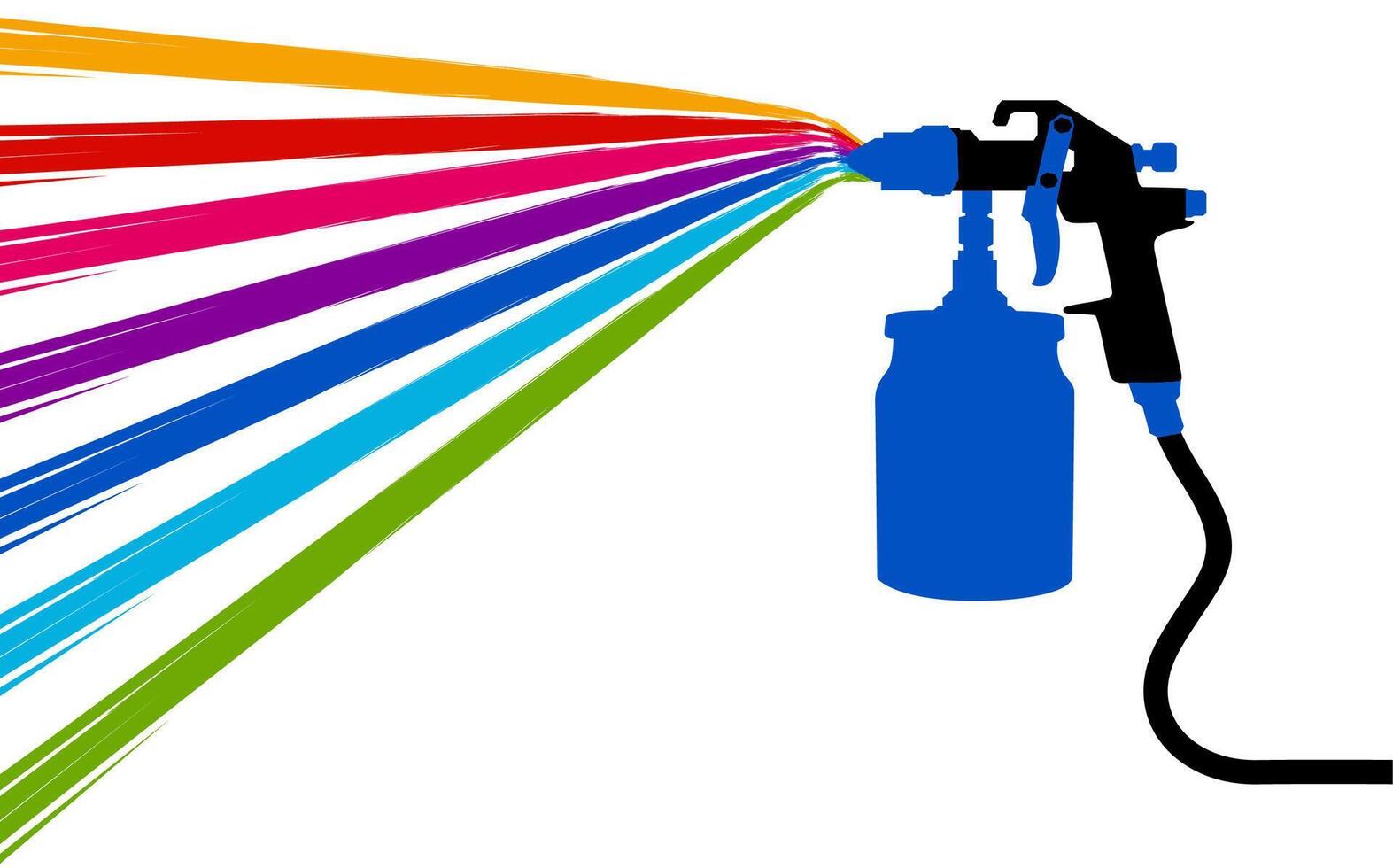 car painter icon. spray gun illustration vector