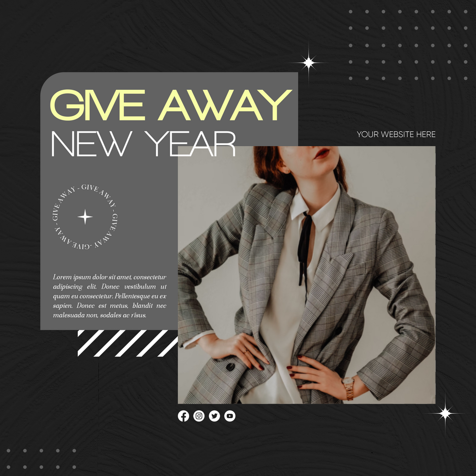 New Year Sale Promotion Fashion Social Media Template psd