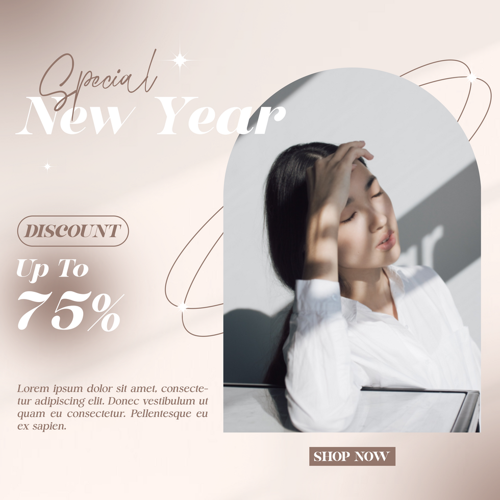Discount Special New Year Fashion Product Elegant Social Media Template psd