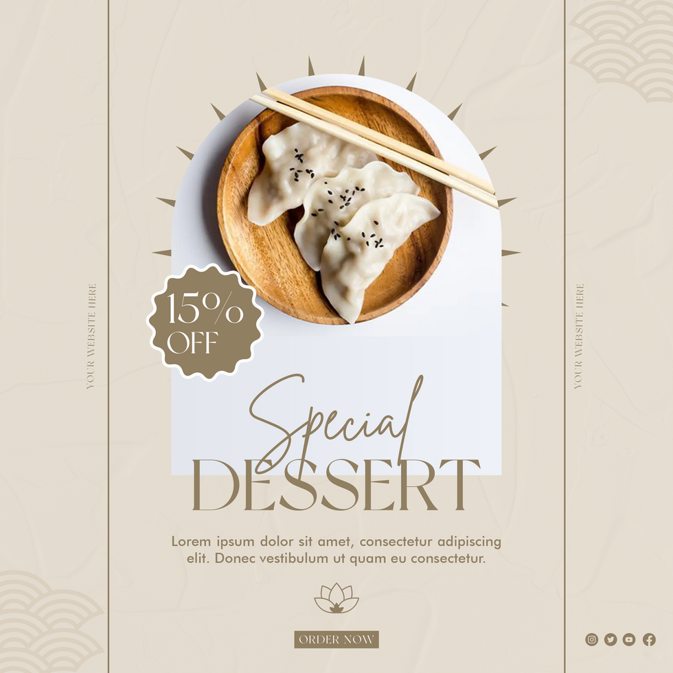 Special Discount Offer Chinese New Year Minimalist Theme Social Media Template psd