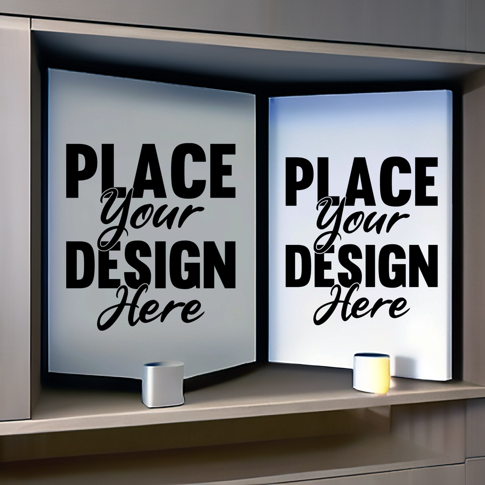 Multi panel canvas mockup psd