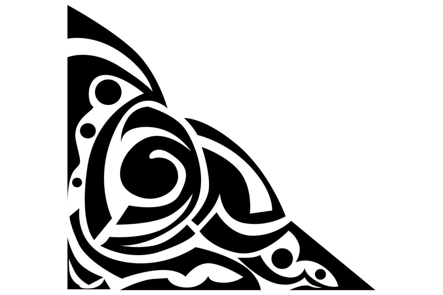 Frame Border decorative ornament design with a black swirl theme vector