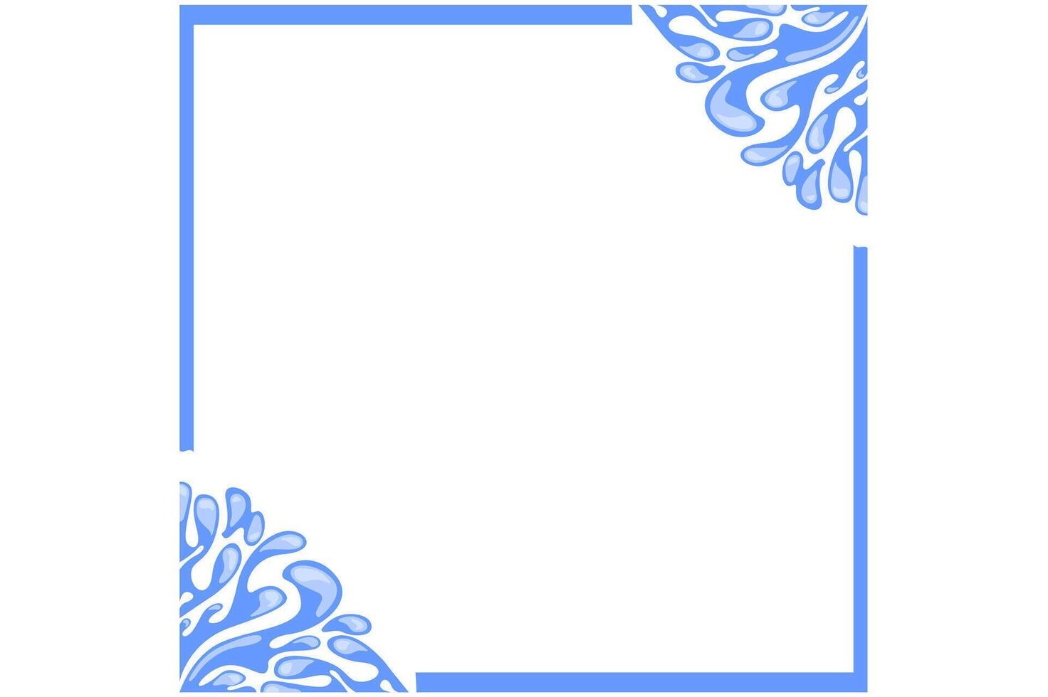 decorative ornament design with a liquid Water theme vector