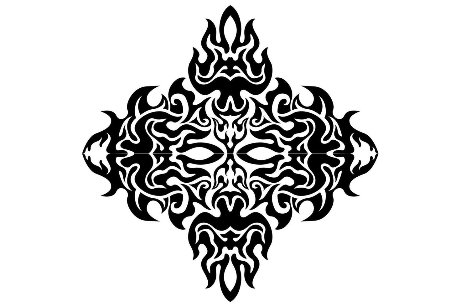 Frame or border decorative ornament design with a fire theme vector