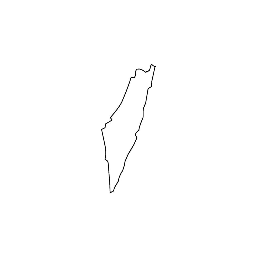 Israel map icon vectors illustration symbol design