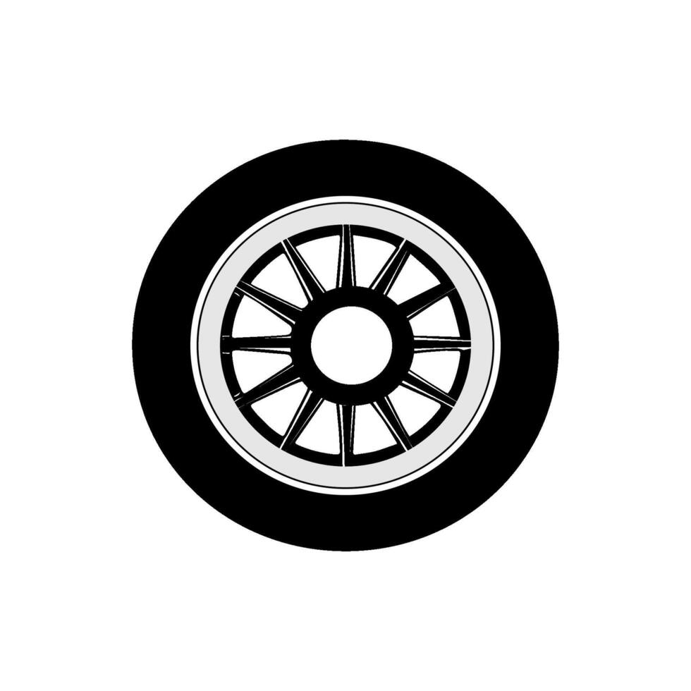 car tire wheel icon, vectors illustration