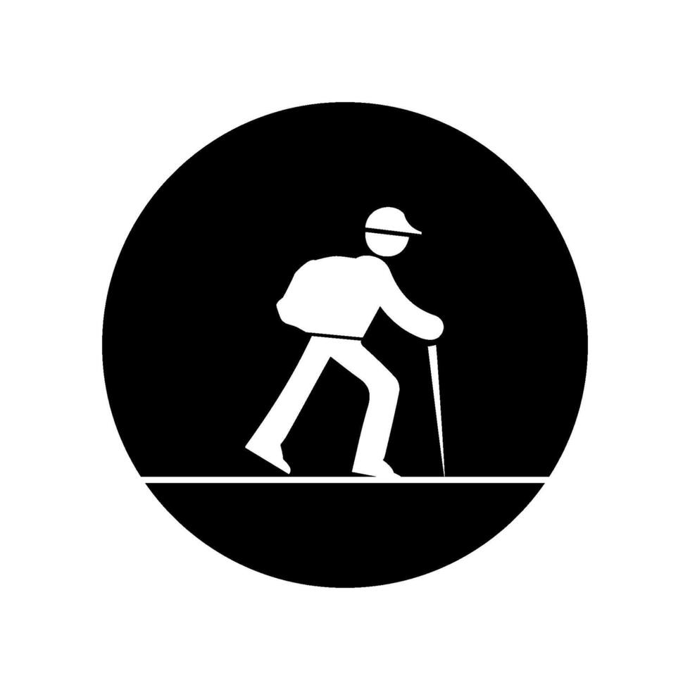 mountain climber icon, vectors illustration
