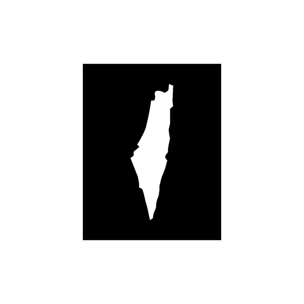 Israel map icon vectors illustration symbol design