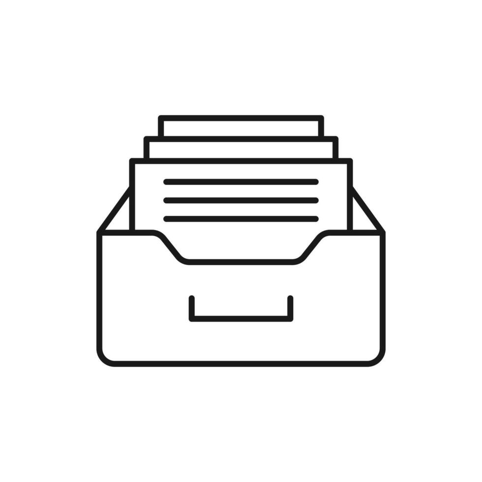 Archive folders icon. Document icon. Archive storage icon. vector