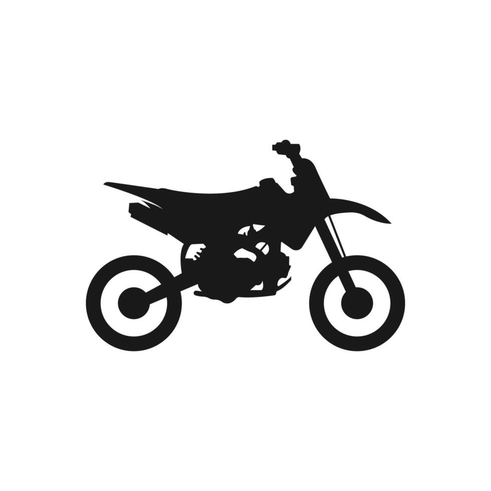 motorcross motorcycle in black motocross bikes vector