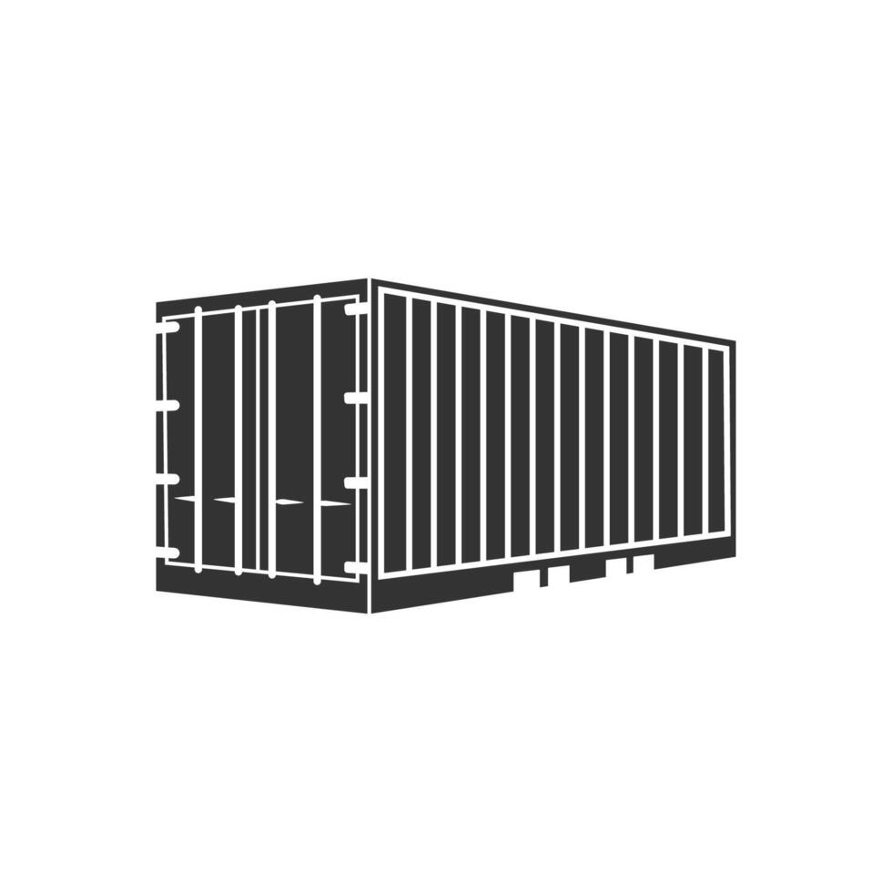 Container icon logo design vector