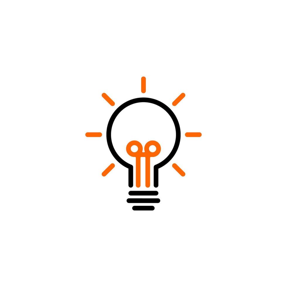 Bulb icon. Light icon vector