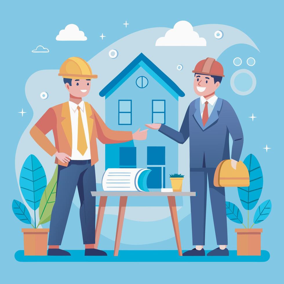 Real Estate Investment Illustration. Financial Growth in Real Estate vector