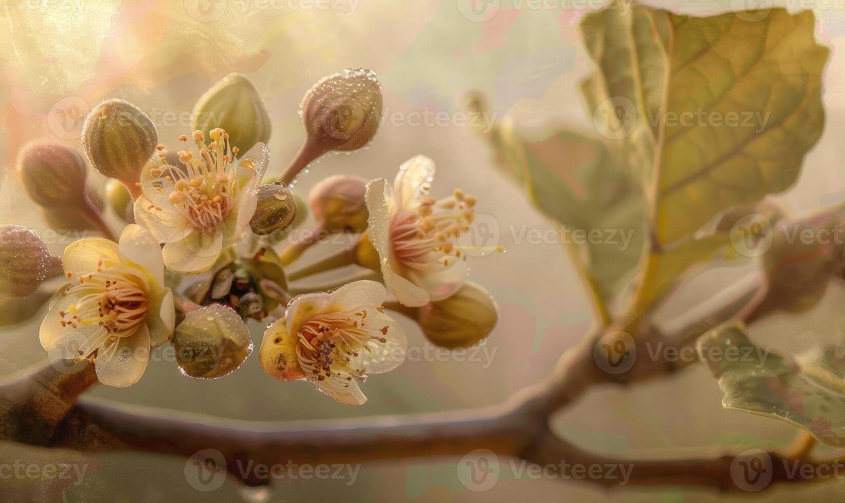 Close-up of a fig tree in bloom photo