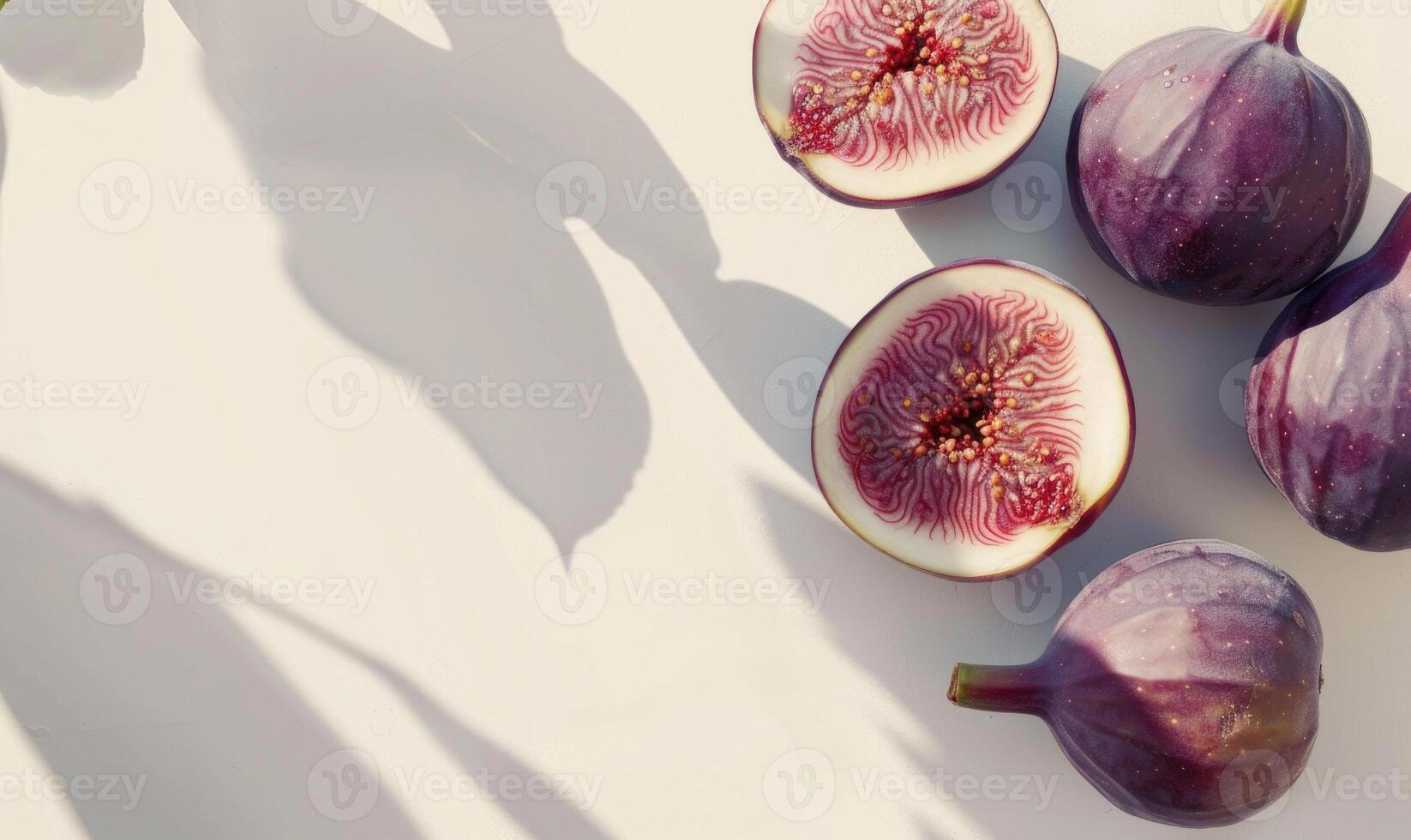 Figs on a soft cream background photo
