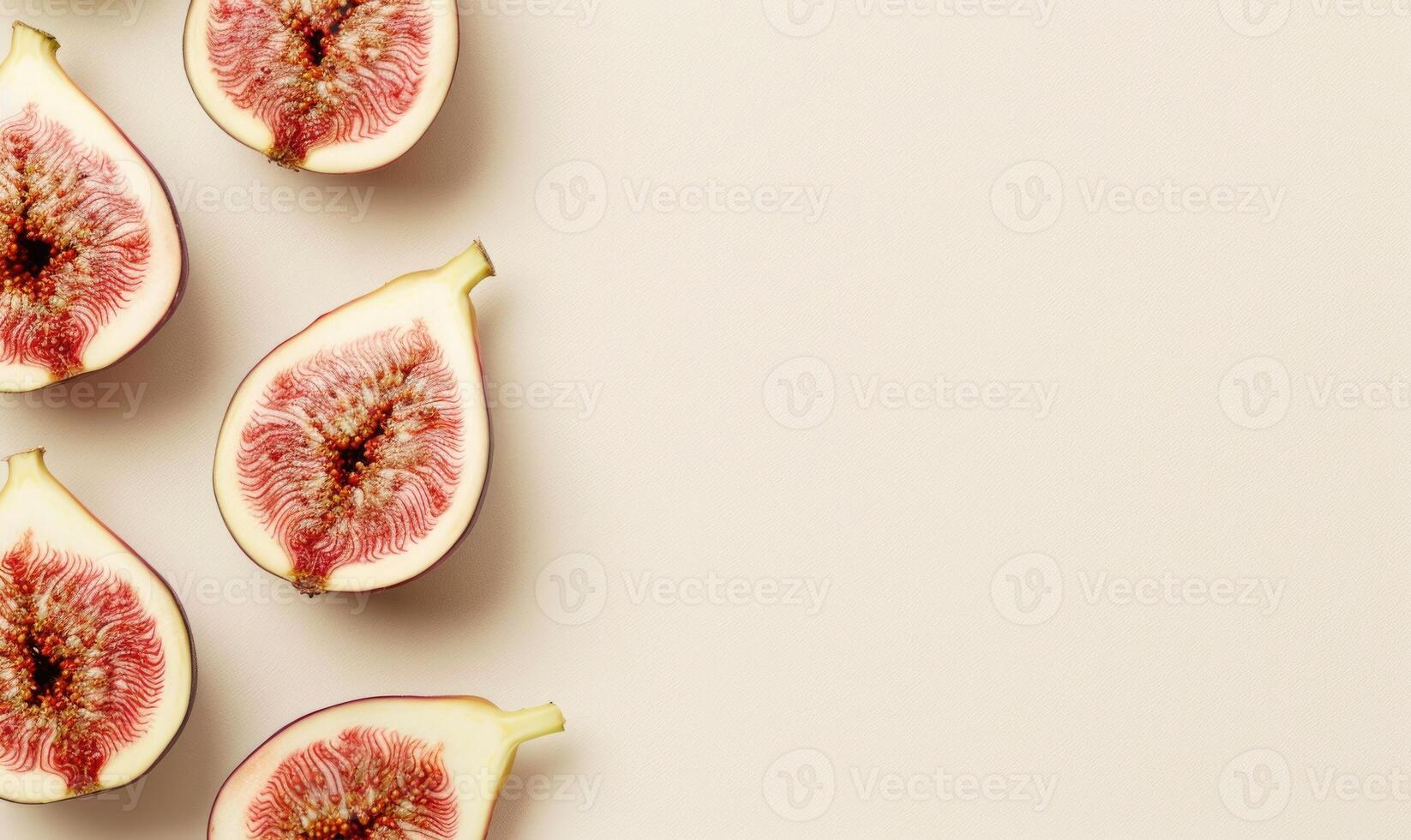 Figs on a soft ivory background photo