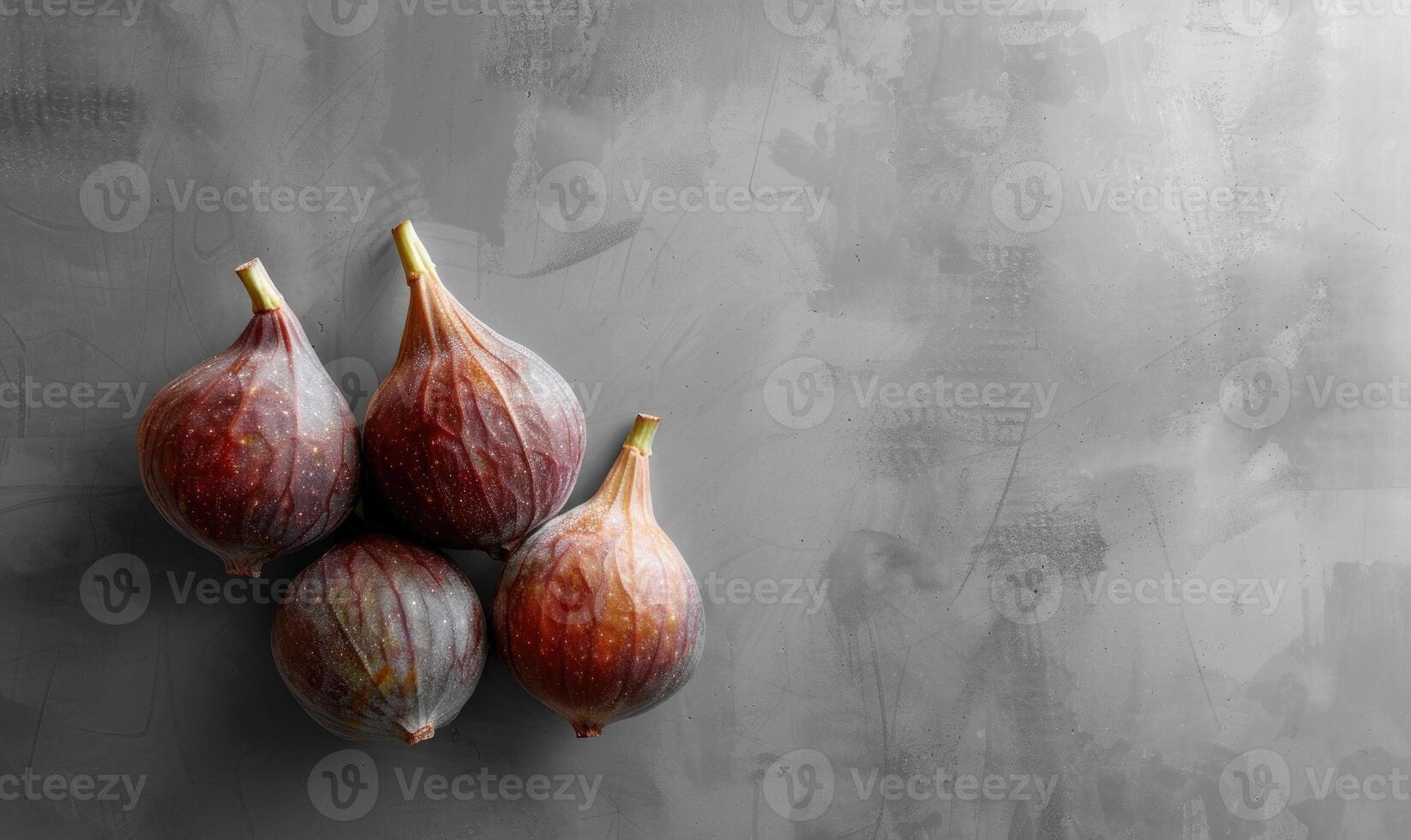 Figs on a simple grey background photo
