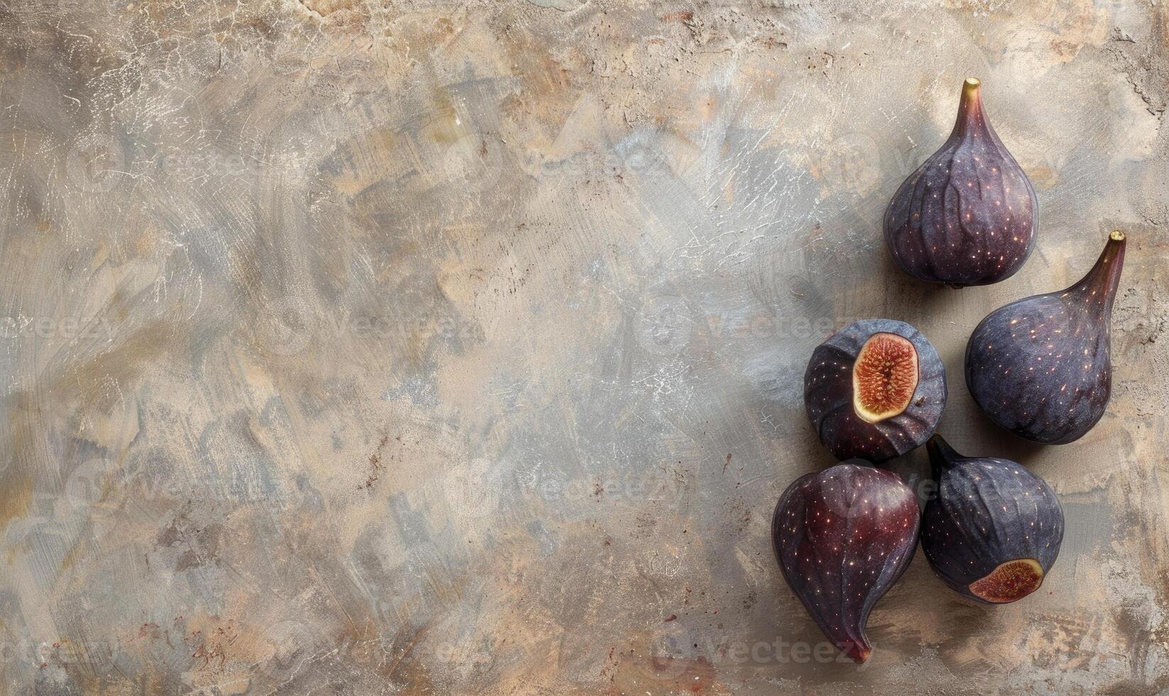 Figs on a muted brown background photo