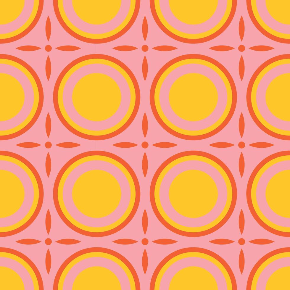seamless geometric ornamental pattern. Tile mosaic vibrant texture Decorative bright colorful background. repeatable symmetry print vector