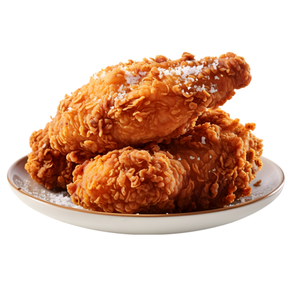 Fried chicken on transparent background png