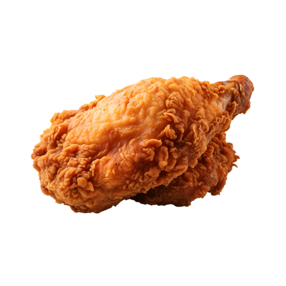 Fried chicken on transparent background png