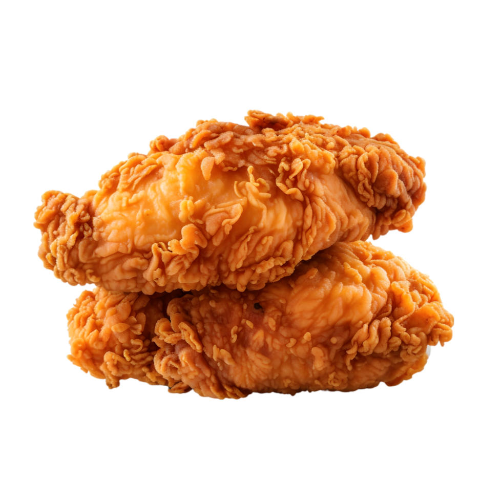 Fried chicken on transparent background png