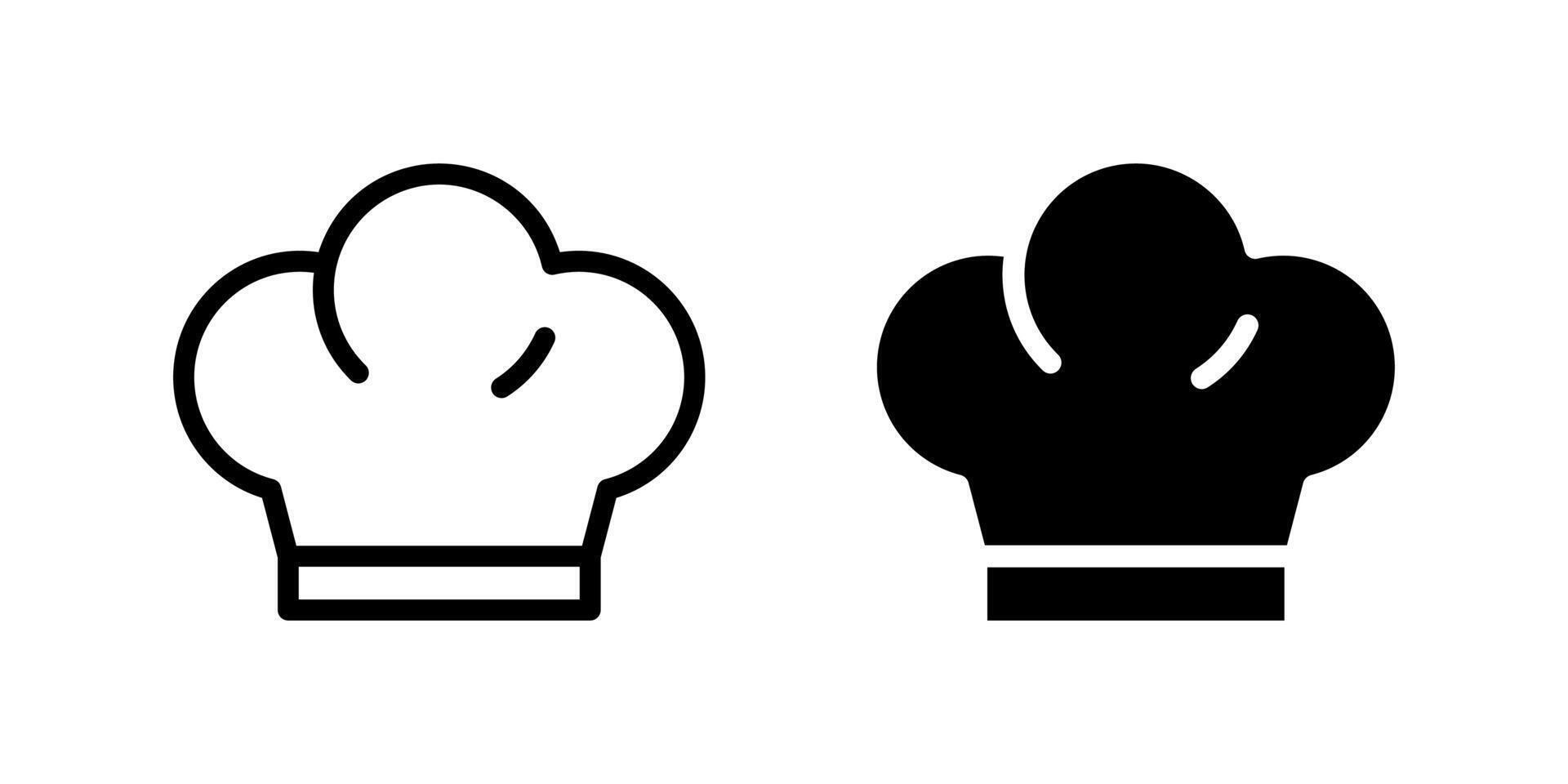 Chef hat icon. Cook cap illustration. Master chef pictogram. Culinary symbol vector