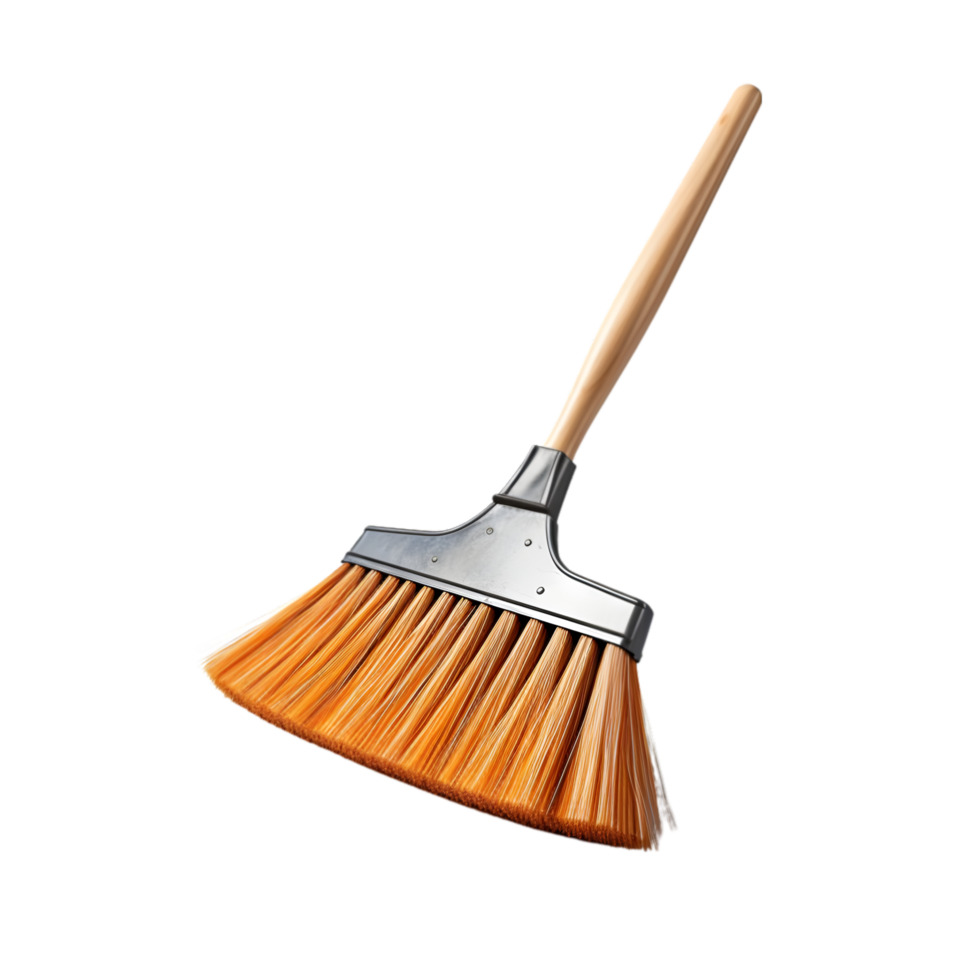 Cleaning brush on transparent background png