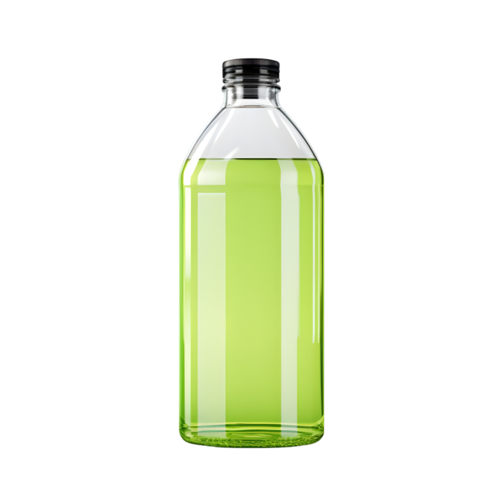Plastic bottle with cap on transparent background png