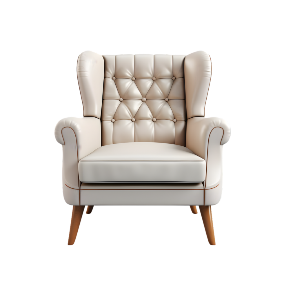 Armchair on transparent background png
