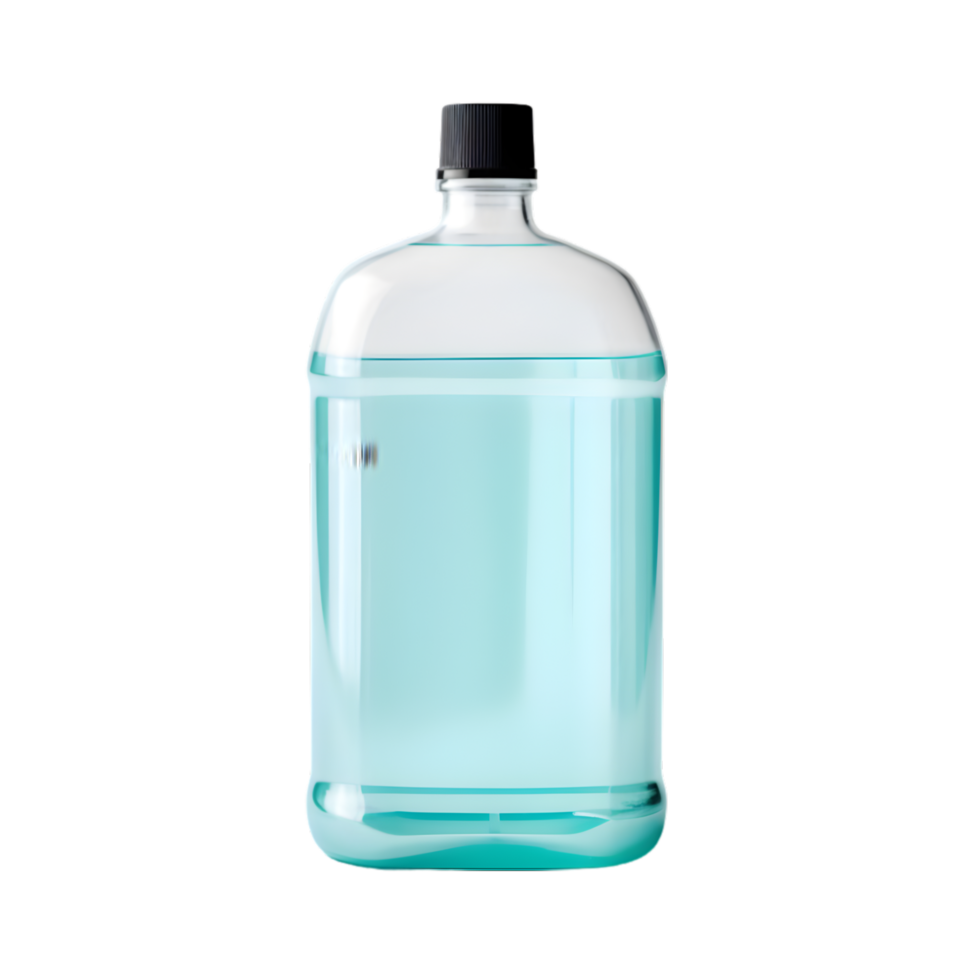 Plastic bottle with cap on transparent background png