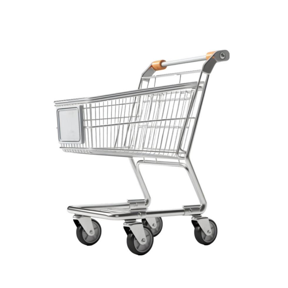 Shopping cart on transparent background png