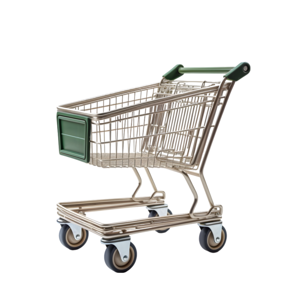 Shopping cart on transparent background png
