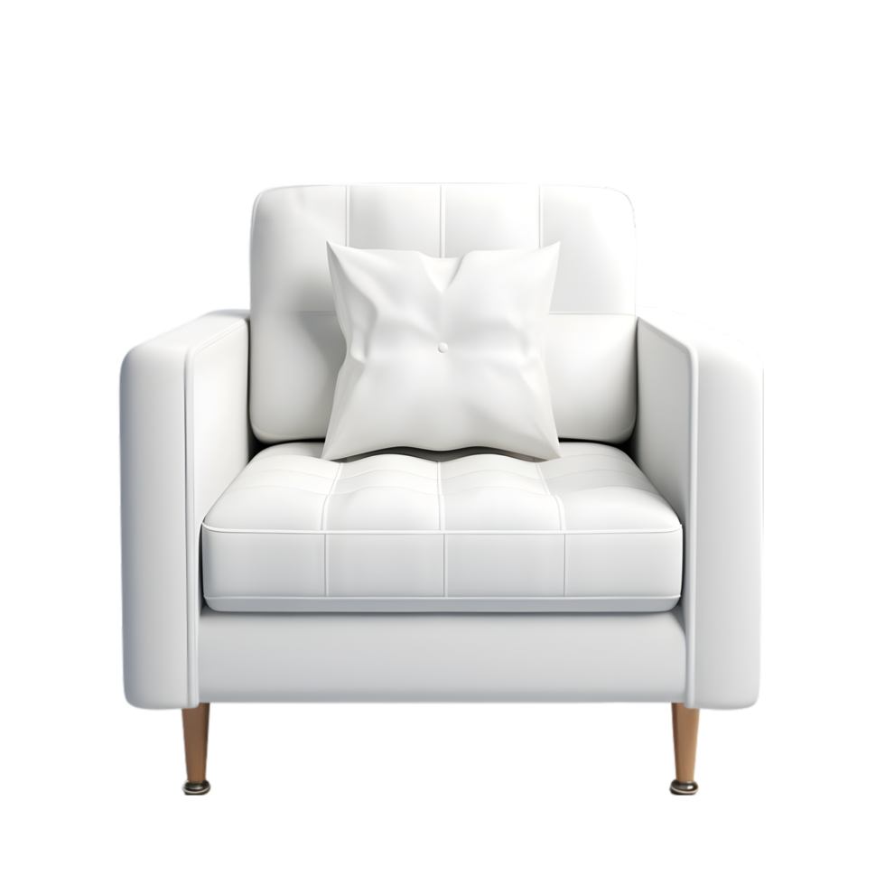 Armchair on transparent background png
