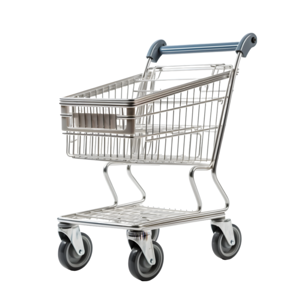 Shopping cart on transparent background png